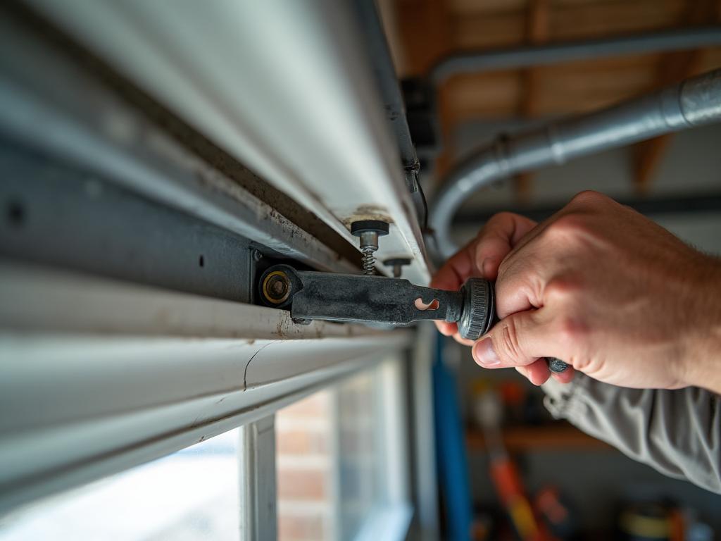 Garage Door Repair service by Rhodhiss Garage Doors - Professional technician performing repair work